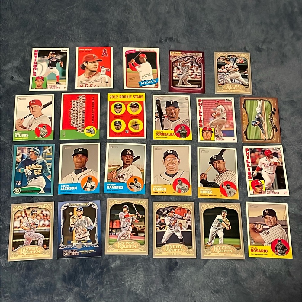 Baseball card lot of 23 2012 Topps Baseball Cards